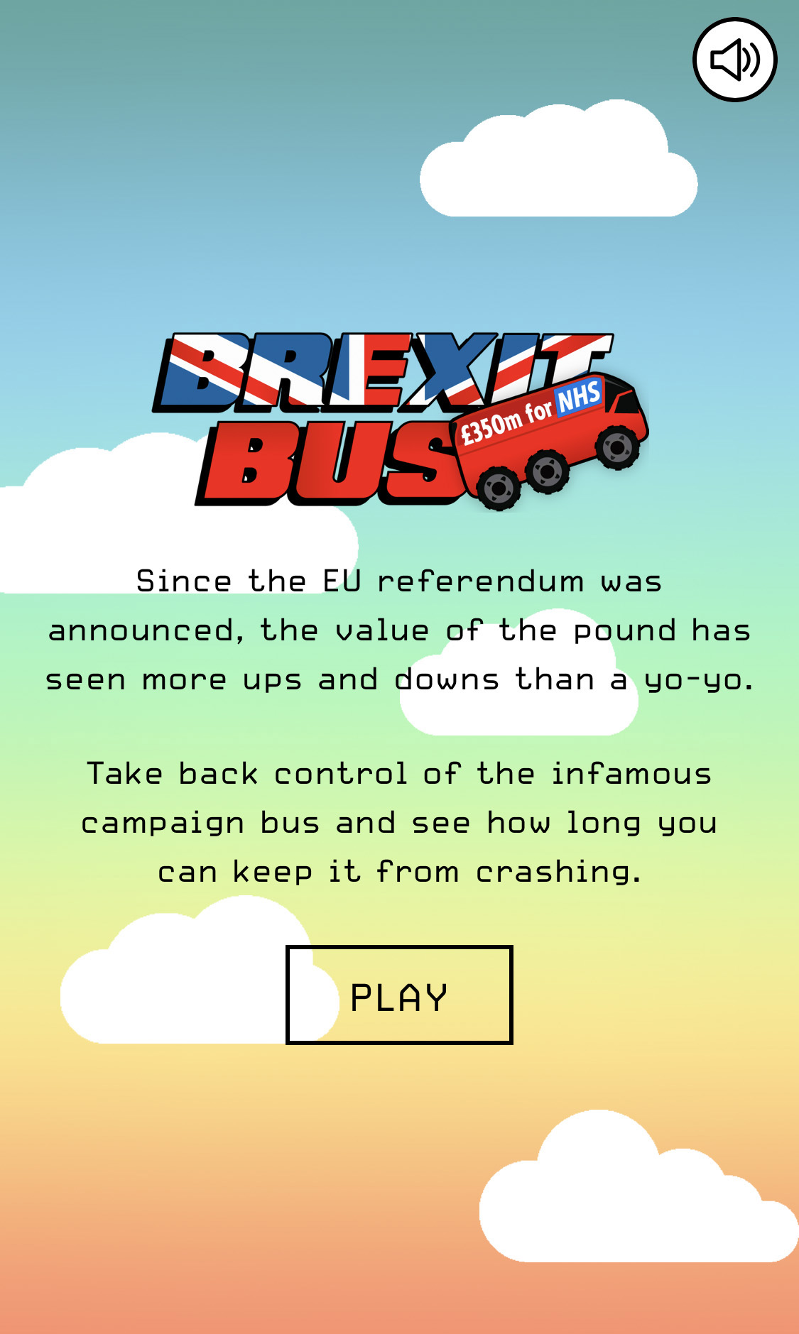Ride the Brexit Bus and see how long you can keep it going from crashing 